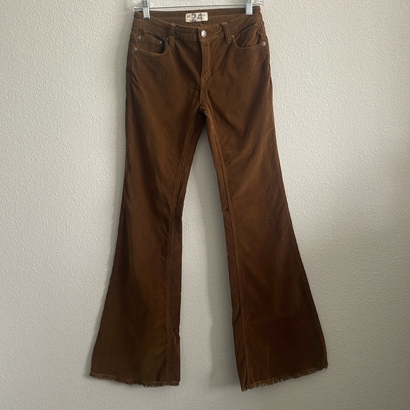 We The Free Corduroy Flare Jeans Size 24 - Picture 1 of 6